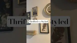 Thrifted vs Styled #shorts #thrifted #thrifting #thriftedfinds #styling #styled #homedecor #thrift