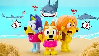 BLUEY The Terrifying Sea Monster! 🌊🐋 Saving A Stranded Whale | Lessons For Kids