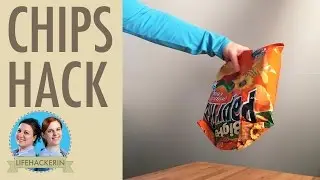 Offene Chipst&uuml;ten wieder verschliessen ohne Hilfsmittel | Chips Hack