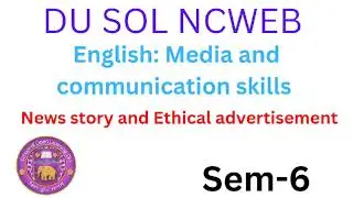 English Media and communication skills DU SOL NCWEB