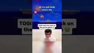 TOGI tries his luck on the plane game 😭 #TOGI #clips #kickstreaming #funny