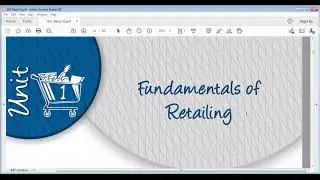Unit 1 Session 1 Basics of Retailing for Level 3 Part 1