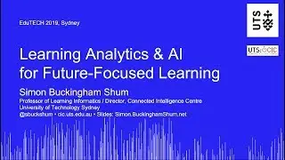 Learning Analytics & AI for Future-Focused Learning