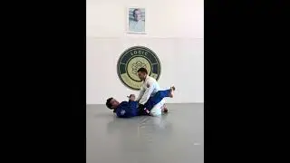 Arm bar from closed guard with Professor Lucas Rocha  #martialarts #jiujitsu 