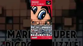 Mario's Super Picross Solutions WARIO 4-E, 4-F, 4-G & 4-H