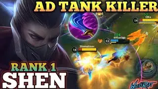 SHEN AD TANK KILLER! HYPER CARRY (MVP PLAY) - TOP 1 GLOBAL SHEN BY 69Savage - WILD RIFT