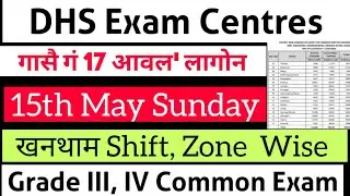 DHS Exam Centres List होबाय Zone Wise Exam जागोन 9L Candidates Grade-III, IV ||Bodo Job Info||
