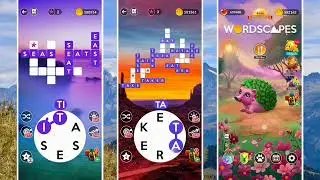 Wordscapes MASTER Levels 101121 to 101168 | 3 of 16 Levels Side by Side | Playing Weekend Tournament