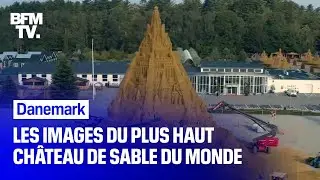 Le plus haut ch&acirc;teau de sable du monde a &eacute;t&eacute; construit au Danemark