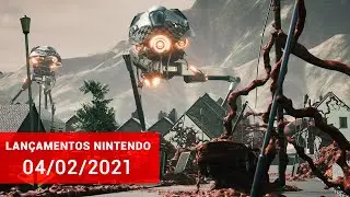 Lan&ccedil;amentos Nintendo Switch (04/02/2021) - Grey Skies, Blue Fire, Haven, NUTS, Conarium e Mais!