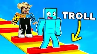 JOGUEI O OBBY MAIS TROLL DO ROBLOX COM A TRIPULAÇÃO! 😂🔥