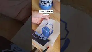 3 decoration techniques for pottery #pottery #shorts