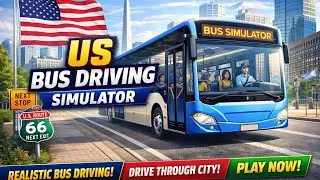 US Bus Driving Simulator – Realistic City Bus Driving Game | 