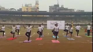 yoga display at sports day Billabong high international school Thane