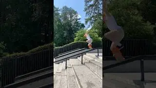 Still trying to skate big rails in my 30s #skatersover30
