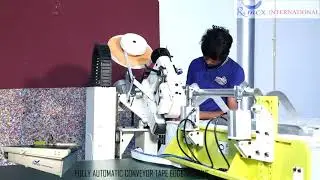 FULLY AUTOMATIC CONVEYOR TAPE EDGE MACHINE