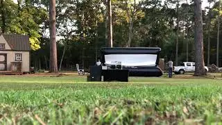 20 Foot AIRSCREEN Setup Time-Lapse - Outdoor Movies in Texas by GoOutdoorMovies