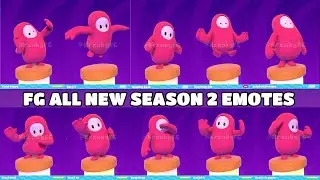 fALL GUYS ALL NEW SEASON 2 EMOTES!