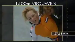 Ontwikkeling WR 1 500 meter vrouwen