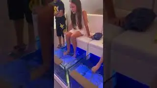 Like Nastya and Alla Victoria doing Fish Spa | Like Nastya Tiktok