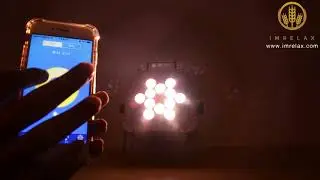 IMRELAX 12*18W RGBWA + UV 6in1 Battery LED Par Light DMX Wireless Par LED Stage Par Can Lights