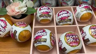 Opening Mini Brands Gold Rush [NO TALKING] asmr|unboxing|mini brands