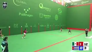 SEMIFINAL. Liga de Naciones de Frontón 30 mts. México vs Cuba Frontenis Femenil