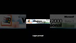 #microsoftwindows #windows #microsoft #windows2000 Windows 2000 Beta 3 branding Evolution