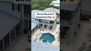 A Beautiful Completed Pool #dreambackyard #pooldesign #custompool #backyard