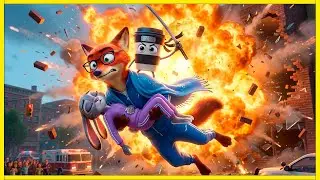Judy and Nick SAVE Cappuccino Assassino from the BLAMING HELL! 🔥🐰🦊 | Zootopia Action #zootopia2