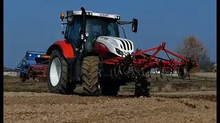 Wiosna 2019 z nowymi nabytkami! Rozwalony siewnik? Steyr Profi 4115 S-Control 8 Weidemann 4512