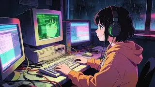 Night Coding Session 💾 Synthwave, Vaporwave & D&B Mix for Deep Focus [4K Anime Aesthetics]