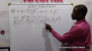 Substitution and difference of two squares/Uniport/UTME/past questions