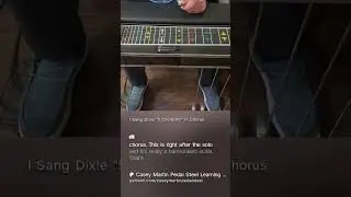 I Sang Dixie 5 chord fill lesson clip from patreon.com/caseymartinpedalsteel