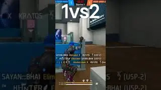 1vs2 🤯 one of difficult clutch in my life #freefire #ff #viral @GyanGaming @RaiStar #short