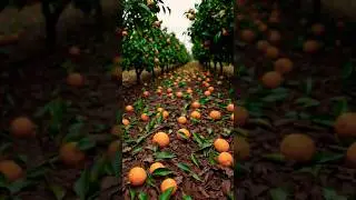 Grandmother planted a lots of Orange 🍊 Trees 🌲🌳🌴 || #monkey #ai #viralshorts #youtubeshorts #shorts