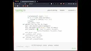 Typing.io：Typing practice for programming | Python