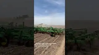 60ft JOHN DEERE 2230FH Field Cultivator #bigtractorpower #johndeere #tractor #tillage