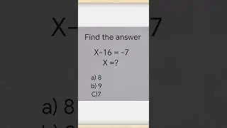 Find the answer. #maths #explore #shorts #subscribe
