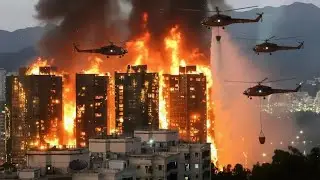 Крупный пожар в Гонконге: загорелся небоскреб Hung Fuk Court в районе Тай По.