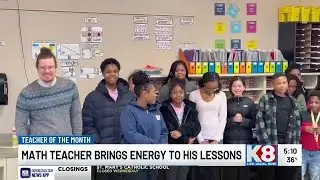 Energetic math teacher wins K8 News Teacher of the Month