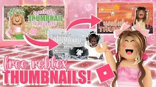 FREE ROBLOX youtube video THUMBNAIL TEMPLATES! *EDITABLE!* (part 2!) || mxddsie ♡