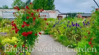 Splendid English Walled Garden in summertime virtual tour - Located at Preston park museum
