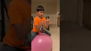 Shreyash solving Rubik's Cube