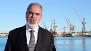 Candidato Jos&eacute; Maria Costa em defesa na primeira dos ENVC
