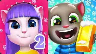 iGameBox⎮MY TALKING ANGELA 2 Vs.ANGELA OFFICER GOLD RUN✔️Kid Gameplay#183