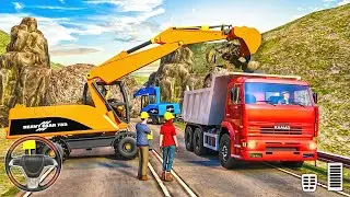 Tunnel Road Construction Simulator - Mega Machines Transporter 2024 - Android Gameplay