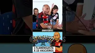 1 Flamenguista x 15 Vascainos pegou fogo #futebol #vasco #flamengo