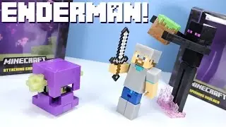 Minecraft Survival Mode Toys Enderman Iron Armor Steve & Shulker Mattel