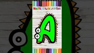 #shots Drawing and coloring ABC with animals #art